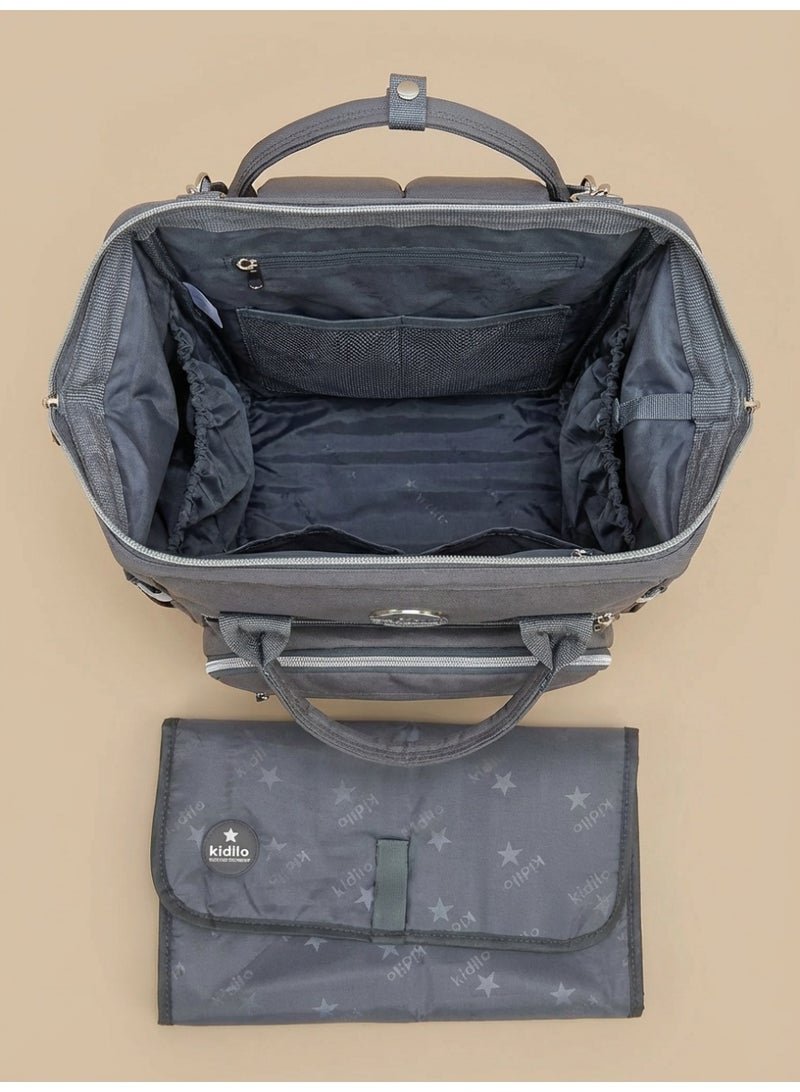 Kidilo Diaper Backpack with Unicorn Print & Changing Mat - Multi-Pocket Waterproof Travel Bag for Mom & Baby - Large Capacity Organizer - Image 5